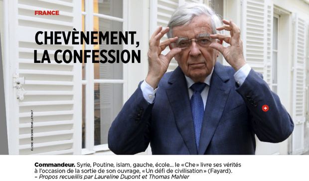 Entretien à l'hebdomadaire Le Point Entretien à l'hebdomadaire Le Point