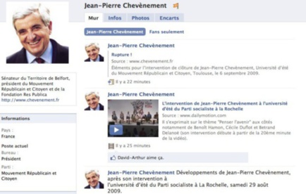 Rejoignez la page de Jean-Pierre Chevènement sur Facebook