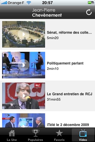Téléchargez l'application iPhone de Jean-Pierre Chevènement