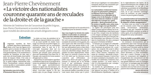 "La victoire des nationalistes couronne quatre décennies de reculades de la droite et de la gauche" "La victoire des nationalistes couronne quatre décennies de reculades de la droite et de la gauche"