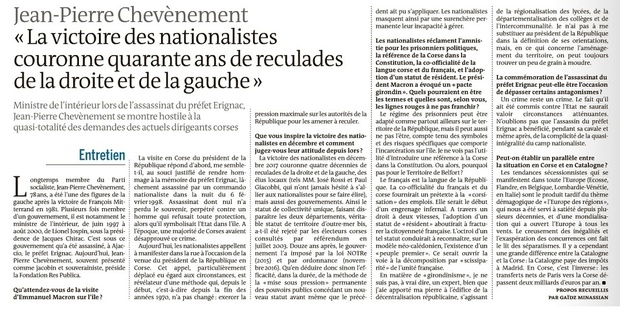"La victoire des nationalistes couronne quatre décennies de reculades de la droite et de la gauche" "La victoire des nationalistes couronne quatre décennies de reculades de la droite et de la gauche"