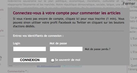 Connectez-vous désormais pour commenter les articles du blog