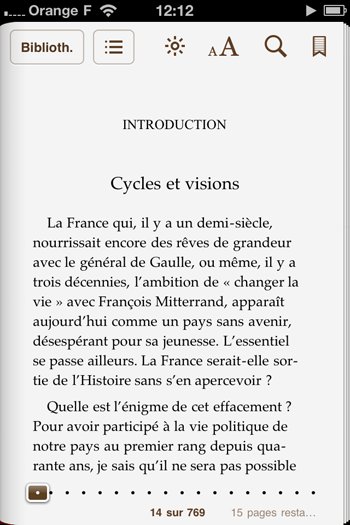 Mettez à jour l'application iPhone de Jean-Pierre Chevènement et lisez un extrait de 