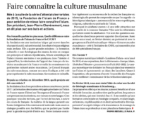 "Faire connaître la culture musulmane"
