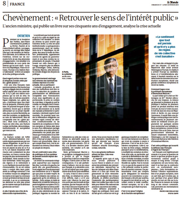 "Il faut retrouver l’esprit de la Ve République, le sens de l’intérêt public" "Il faut retrouver l’esprit de la Ve République, le sens de l’intérêt public"