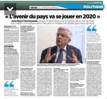 Entretien au Parisien : "L'avenir du pays va se jouer en 2020"
