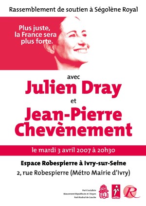 Réunion publique avec Jean-Luc Laurent et Julien Dray mardi 3 avril à Ivry-sur-Seine à 20h30 Réunion publique avec Jean-Luc Laurent et Julien Dray mardi 3 avril à Ivry-sur-Seine à 20h30