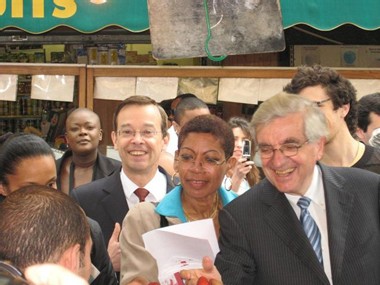 Jean-Pierre Chevènement au marché Davout mardi 17 avril à 11h15