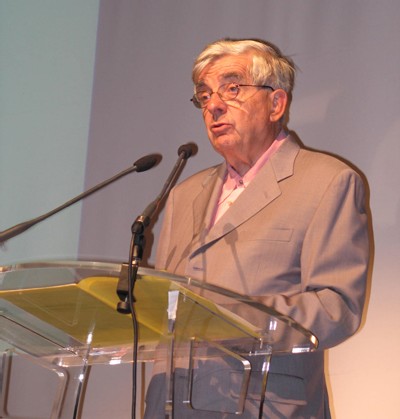 Jean-Pierre Chevènement lors de son discours de clôture de l'université d'été du MRC, dimanche 9 septembre 2007