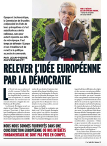 Relever l’idée européenne par la démocratie