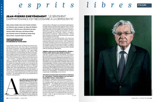 "Le sentiment d’appartenance est nécessaire à la démocratie" "Le sentiment d’appartenance est nécessaire à la démocratie"