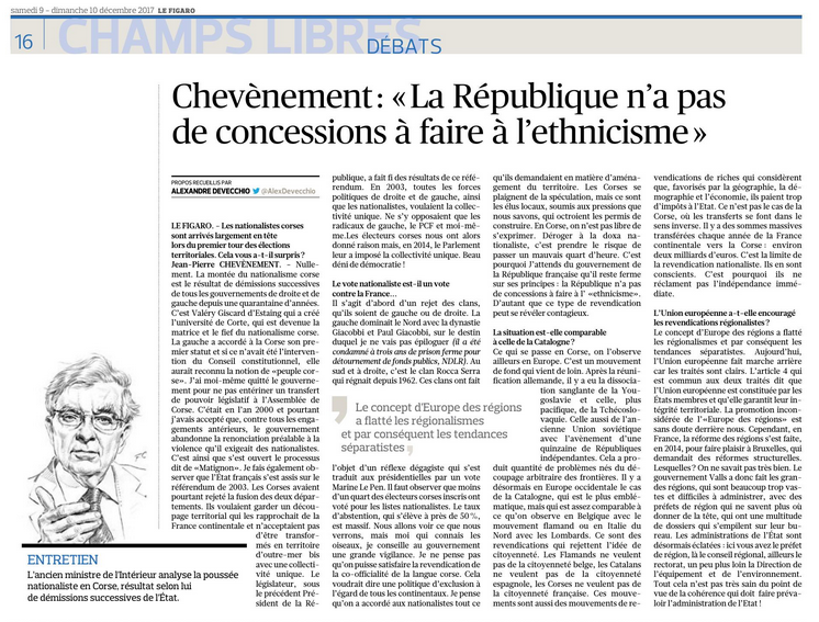 "La République n'a pas de concessions à faire à l'ethnicisme"