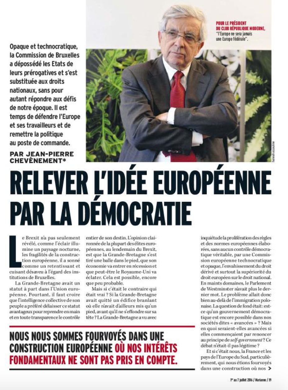 Relever l’idée européenne par la démocratie