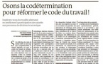 Osons la codétermination pour réformer le code du travail!