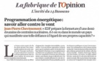 Programmation énergétique : savoir aller contre le vent