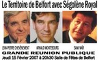 Grande réunion publique à Belfort avec Arnaud Montebourg (PS), Sami Naïr (MRC) et Jean Pierre Chevènement
