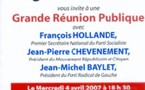 Réunion publique dans le Var mercredi 4 avril à 18h30 avec François Hollande et Jean-Michel Baylet
