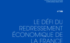 Actes du colloque de la Fondation Res Publica : "Le défi du redressement économique de la France"