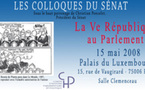 Jean-Pierre Chevènement au colloque « la Vème République au Parlement »