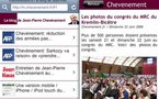 Une version mobile / iPhone / iPod touch du blog de Jean-Pierre Chevènement